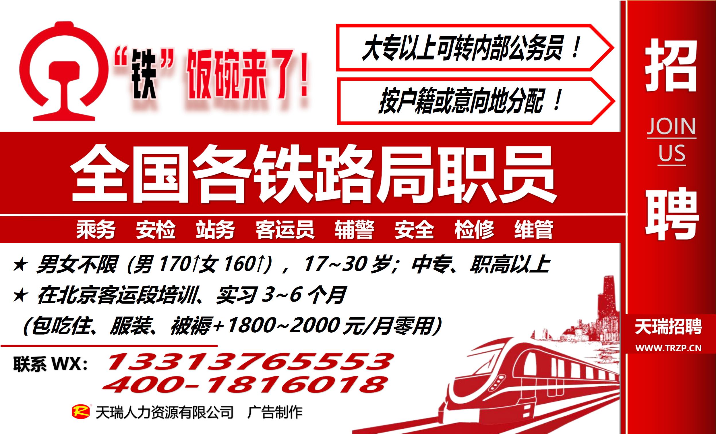 ★ 招收分配全國各鐵路局職員！